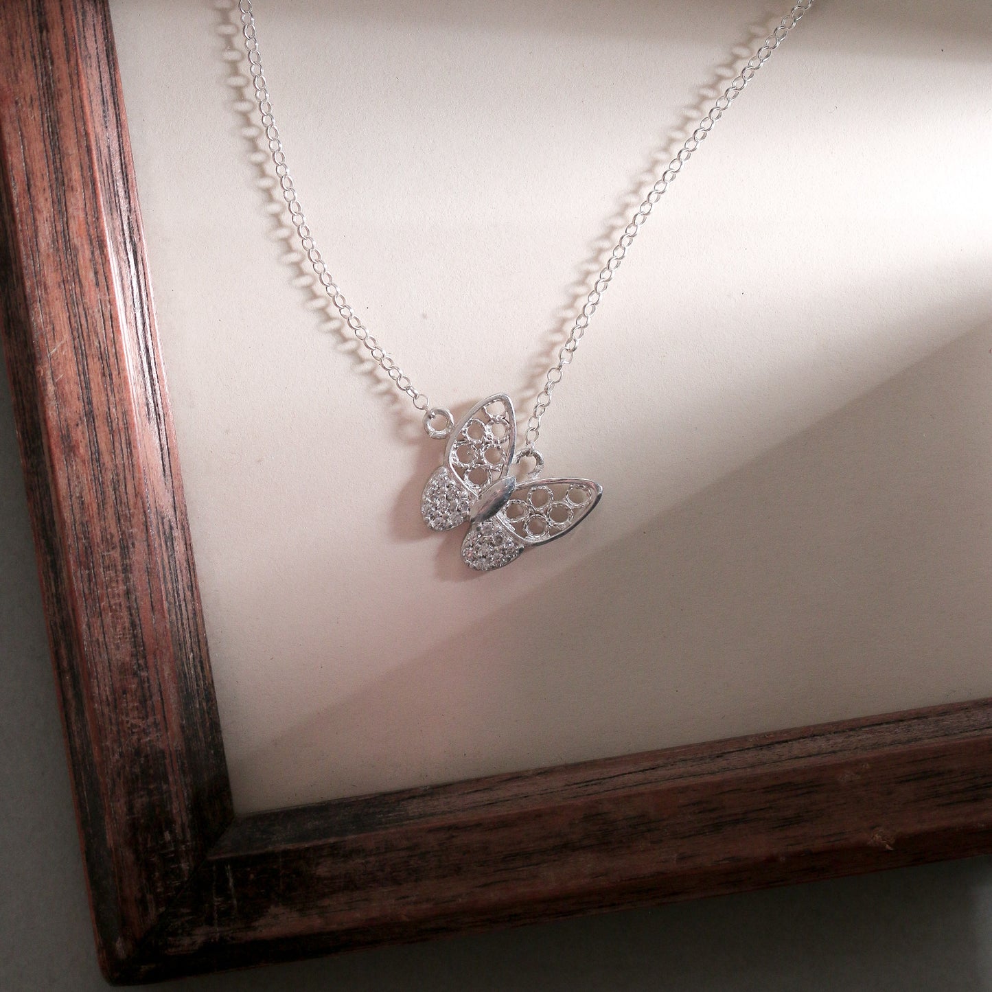 Filigree Butterfly Pendant