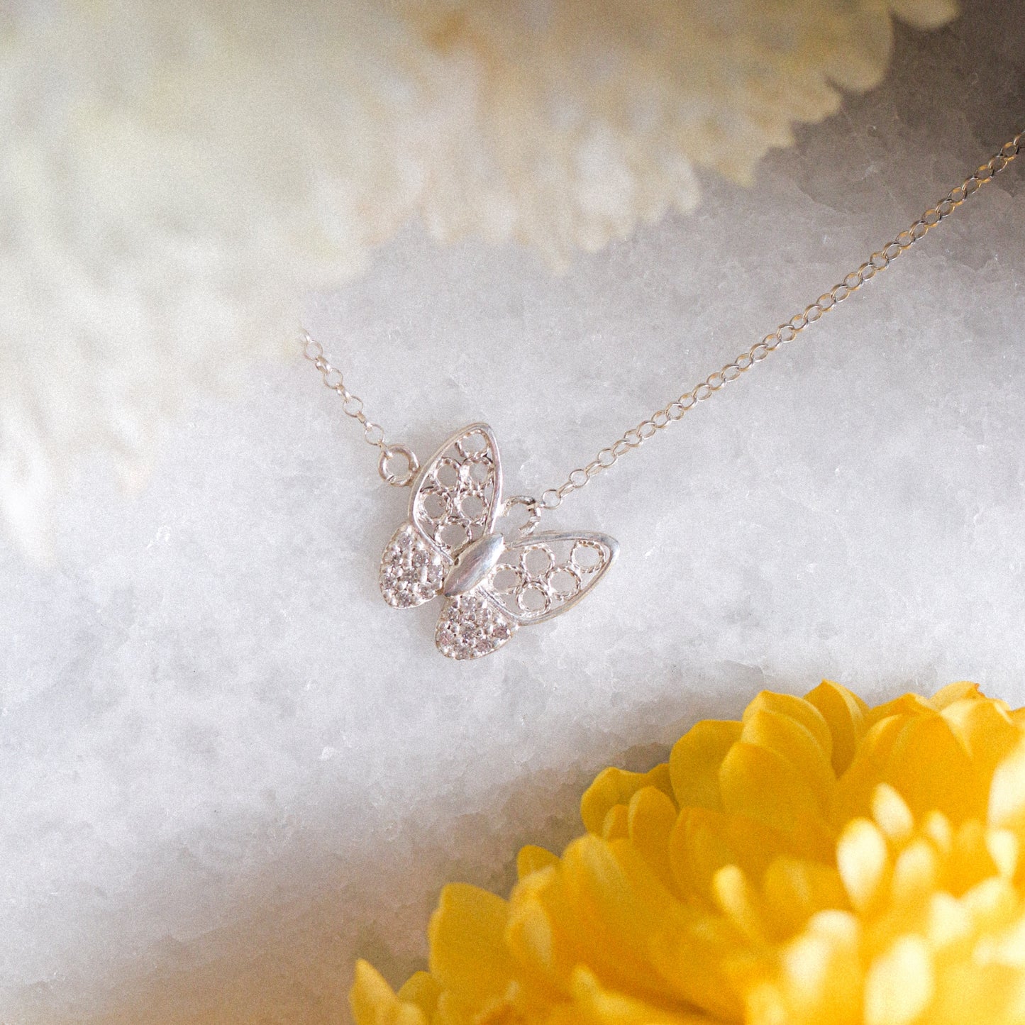 Filigree Butterfly Pendant