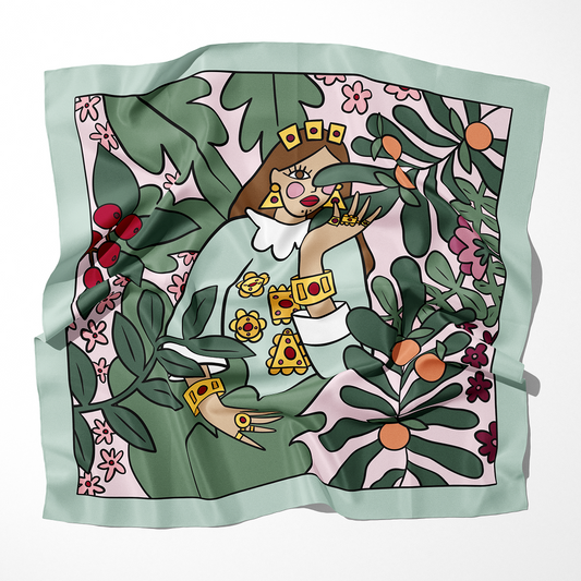 Lella Silk Scarf (Basma Sarraj Collab)