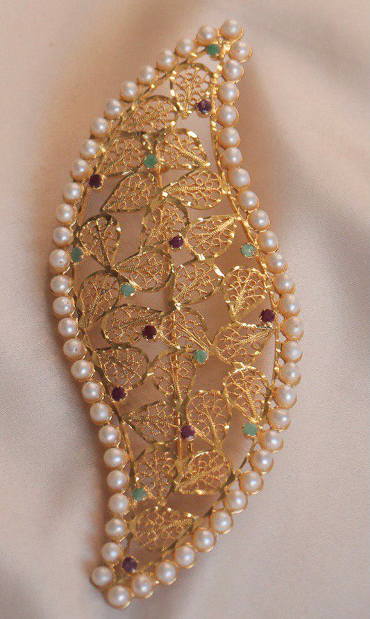 Emeralds Filigree Classic brooch (Mix)