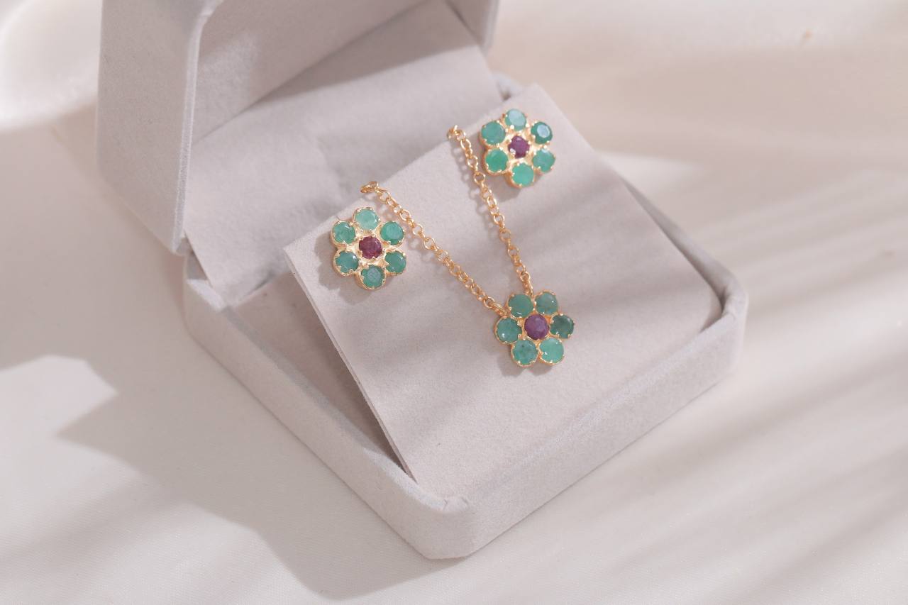 Sunshine Emeralds Earrings